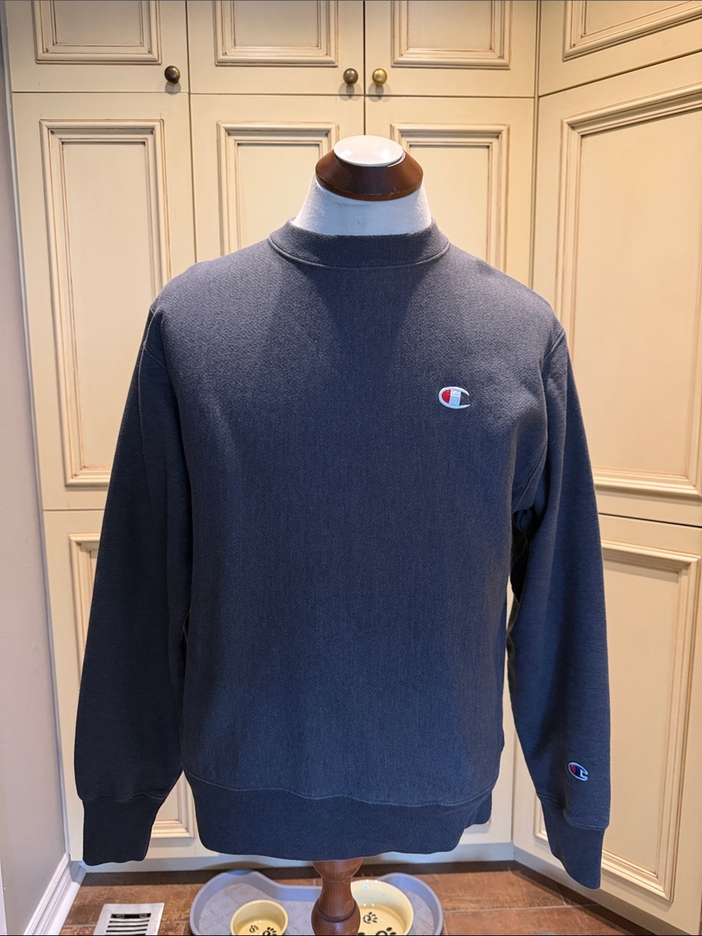 Champion Men's Crewneck Sweatshirt - Slate Grey